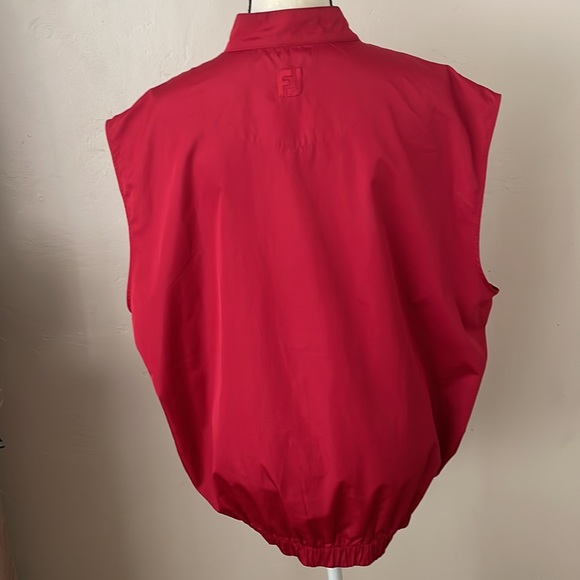 FOOTJOY Red Golfing Pullon Vest, Size Large - Picture 7 of 10